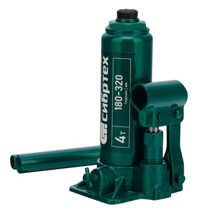 Домкрат гидравлический бутылочный Сибртех 50802, 4 т, 180-320 мм купить в Когалыме