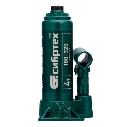 Домкрат гидравлический бутылочный Сибртех 50802, 4 т, 180-320 мм купить в Когалыме