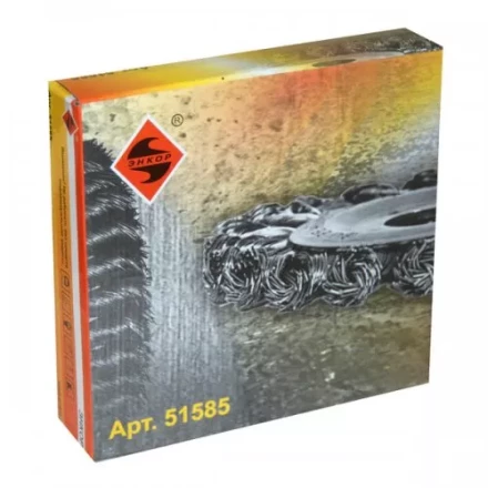 Щетка для УШМ Ф22,2/150 мм дисковая сталь витая Энкор 51585 купить в Когалыме