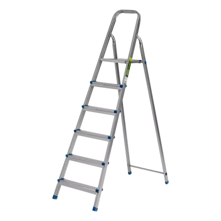 Стремянка Сибртех 97838, 6 ступеней, стальная, оцинкованная купить в Когалыме