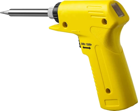 Паяльник с пистолетной пластмассовой рукояткой, STAYER "PROFI" PROTerm, 55308-130, 30 - 130 Вт, с керамическим нагревательным элементом 55308-130 купить в Когалыме