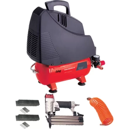 Компрессор безмасляный поршневой прямой привод Fubag Wood Master Kit +4 предмета купить в Когалыме