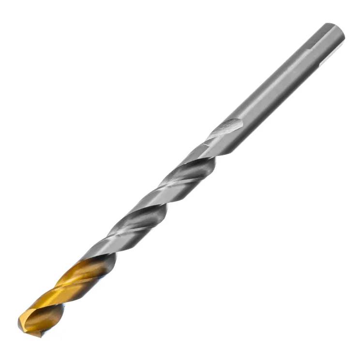 Сверло спиральное по металлу Denzel 12 x 205 мм, Р6М5, Golden Tip, удлиненное 718265 купить в Когалыме