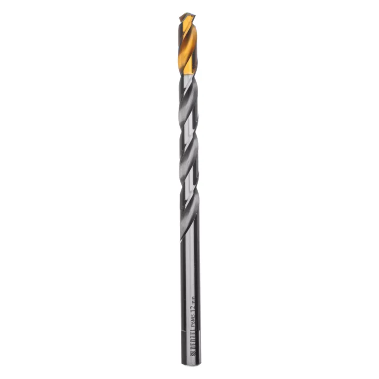 Сверло спиральное по металлу Denzel 12 x 205 мм, Р6М5, Golden Tip, удлиненное 718265 купить в Когалыме