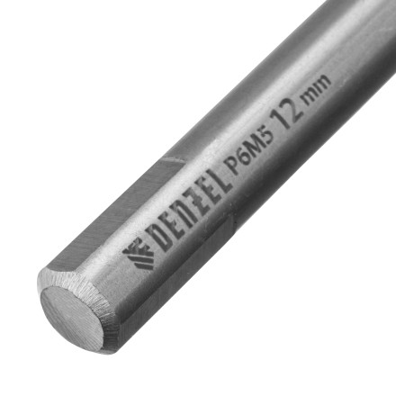 Сверло спиральное по металлу Denzel 12 x 205 мм, Р6М5, Golden Tip, удлиненное 718265 купить в Когалыме