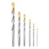 Набор сверл по металлу Denzel, 2-8мм, Р6М5-TiN, Golden Tip, 6 шт, 723000 купить в Когалыме