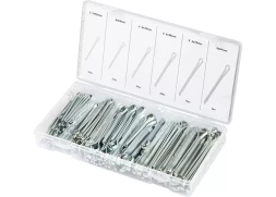 Набор шплинтов S головки х L: 3,2х50, 4х64, 4,8х76, 6,4х25, 6,4х76, 8х64 мм 144 предмета СИБРТЕХ 47603