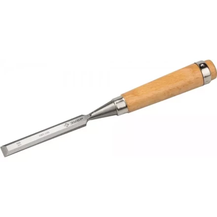 Стамеска-долото ЗУБР "ЭКСПЕРТ" с деревянной ручкой, хромованадиевая, 16мм 18096-16 купить в Когалыме