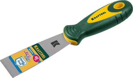 Шпательная лопатка KRAFTOOL с 2-компонент ручк, профилиров нержав полотно 10035-040 купить в Когалыме