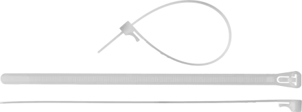 Кабельные стяжки разъемные белые КСР-Б1 нейлоновые промфасовка серия ПРОФЕССИОНАЛ купить в Когалыме