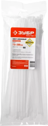 Кабельные стяжки разъемные белые КСР-Б1 нейлоновые промфасовка серия ПРОФЕССИОНАЛ купить в Когалыме