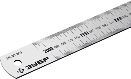 ЗУБР Про-200, длина 2,0 м, усиленная нержавеющая линейка, Профессионал (34280-200) купить в Когалыме