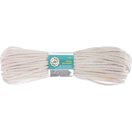 Шнур бельевой полипропиленовый с сердечником  D-5 мм L-15 м цветнойELFE 93709 купить в Когалыме