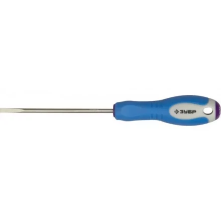 Отвертка ЗУБР, Cr-V сталь, трехкомпонентная рукоятка, цветовая индикация типа шлица, SL, 3,0x75мм 25251-3.0-075 купить в Когалыме