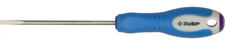 Отвертка ЗУБР, Cr-V сталь, трехкомпонентная рукоятка, цветовая индикация типа шлица, SL, 3,0x75мм 25251-3.0-075 купить в Когалыме
