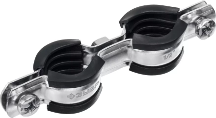 ЗУБР 1/2, цинк, 8 шт, двойной трубный хомут (37890-20-24) купить в Когалыме