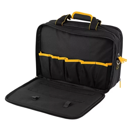 Сумка для инструмента, 400х170х300 мм, 3 отделения, 28 карманов, наплечный ремень// Denzel 90295 купить в Когалыме