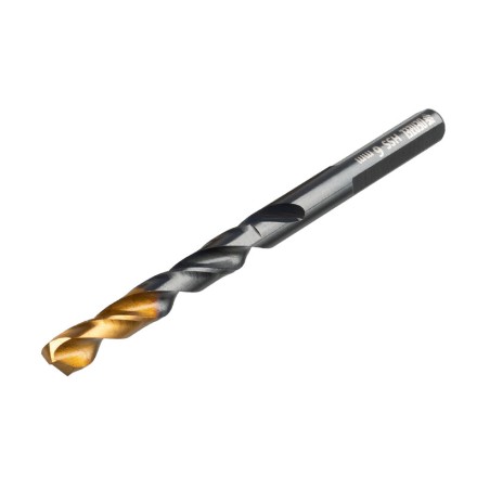Сверло по металлу Denzel, 6 мм, HSS-Tin, Golden Tip, 10 шт. 717215 купить в Когалыме