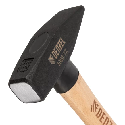 Молоток слесарный, 1000 г Denzel, кованый квадратный боек, буковая рукоятка 10437 купить в Когалыме