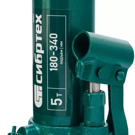 Домкрат гидравлический бутылочный Сибртех 50803, 5 т, 180-340 мм купить в Когалыме