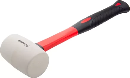 Киянка резиновая, 680 г, белая резина, фибергласовая рукоятка MATRIX 11197 купить в Когалыме