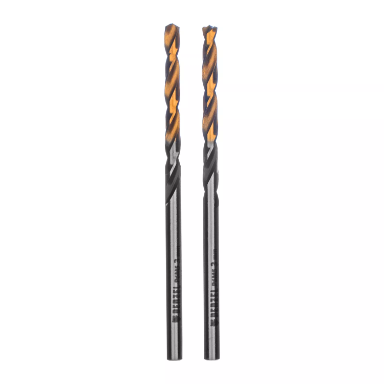 Сверло спиральное по металлу Denzel 3 x 61мм, Р6М5, Golden Tip, многогранная заточка, 2шт., 718268 купить в Когалыме