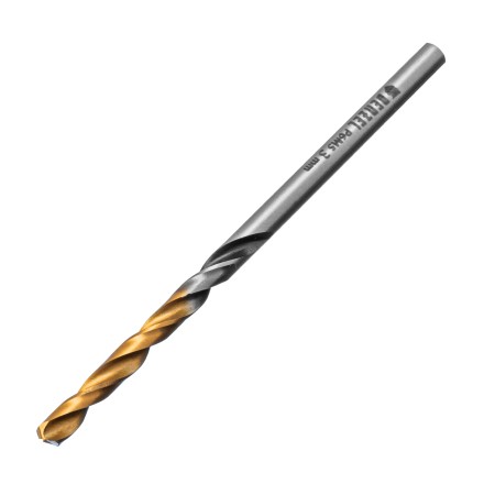 Сверло спиральное по металлу Denzel 3 x 61мм, Р6М5, Golden Tip, многогранная заточка, 2шт., 718268 купить в Когалыме