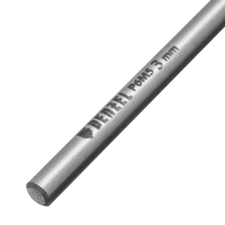 Сверло спиральное по металлу Denzel 3 x 61мм, Р6М5, Golden Tip, многогранная заточка, 2шт., 718268 купить в Когалыме