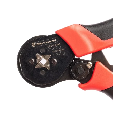 Пресс-клещи КВТ ПКВк-6 мини для опрессовки втулочных наконечников до 6.0 мм (89787) купить в Когалыме