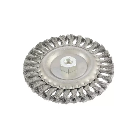 Щетка для УШМ 150 мм М14 плоская крученая проволока 0,8 мм MTX 74645 купить в Когалыме