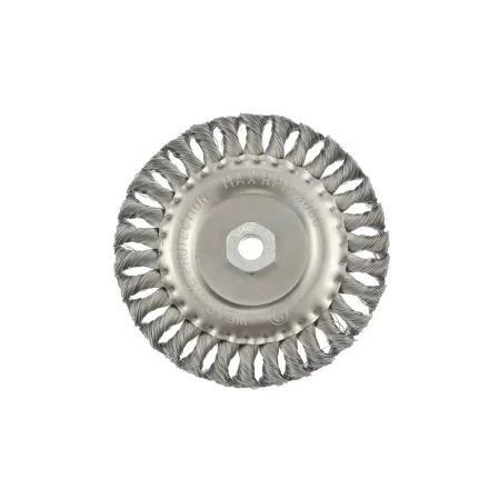 Щетка для УШМ 150 мм М14 плоская крученая проволока 0,8 мм MTX 74645 купить в Когалыме