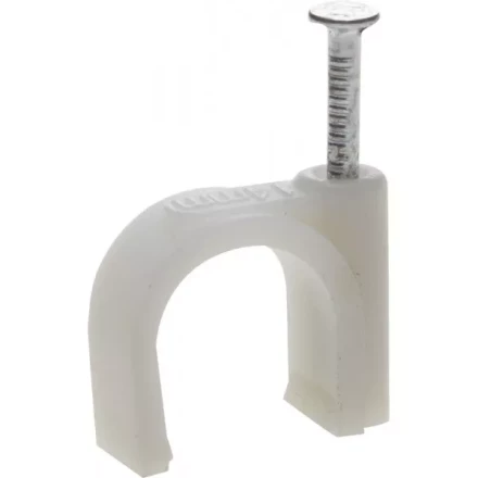 ЗУБР "МАСТЕР". Скоба-держатель для круглого кабеля, с оцинкованным гвоздем, 14 мм, 30 шт 45111-14 купить в Когалыме