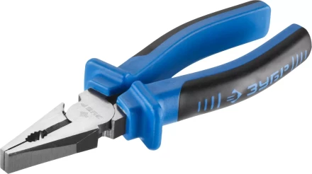 Плоскогубцы комбинированные ЗУБР эксцентриковое расположение шарнира, особостойкое спец. покрытие Н12Х1 (никель/хром), двухком рукоятки, 200мм 2201-1-20_z01 купить в Когалыме