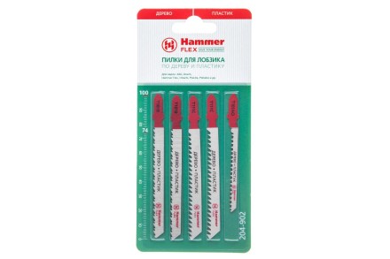 Пилки для лобзика HAMMER JG WD-PL набор No2 (5шт.) купить в Когалыме