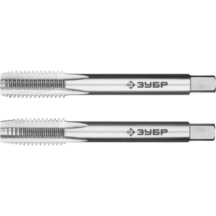Метчики ЗУБР "ЭКСПЕРТ" машинно-ручные, комплектные для нарезания метрической резьбы в сквозных отверстиях, М10х1,5, 2шт 4-28007-10-1.5-H2 купить в Когалыме