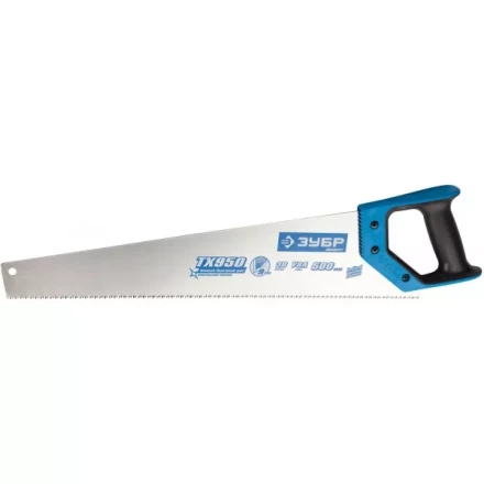 Ножовка по дереву (пила) ЗУБР ЛЕВША-9 450 мм, 9 TPI, мелкий 3D зуб, точный рез вдоль и поперек волокон всех видов материалов, 2K рукоятка 15233-45 купить в Когалыме