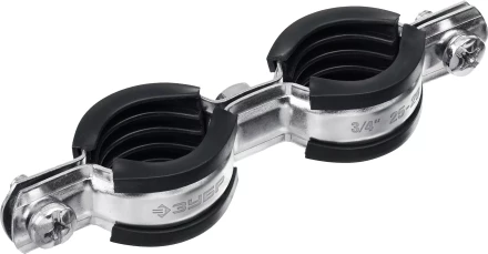 ЗУБР 3/4, цинк, 8 шт, двойной трубный хомут (37890-25-29) купить в Когалыме