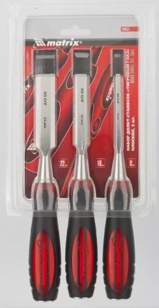 Набор долот-стамесок "Тигровый глаз" плоских 3 штуки 8-16-22 мм MATRIX 24431 купить в Когалыме