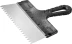 Шпатель ЗУБР "СТАНДАРТ" фасадный, стальное полотно, 250мм, зуб 6х6 10053-25 купить в Когалыме