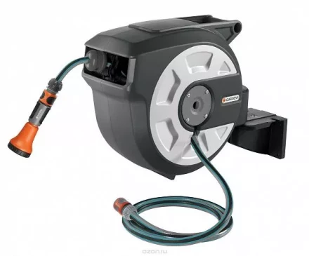 Катушка со шлангом настенная автоматическая "Домашнее садоводство", 15 м GARDENA купить в Когалыме