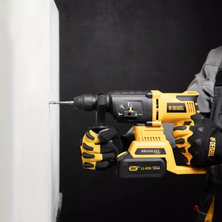 Бур по бетону Denzel, 8 x 110 мм, двойная спираль, три пылеотводящие кромки, 705010 купить в Когалыме