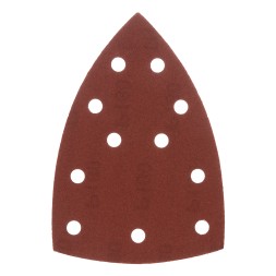 Треугольник абразивный на ворc. подложке под &quot;липучку&quot;, перф., P 180, 150х150х100 мм, 5 шт. Denzel 738647