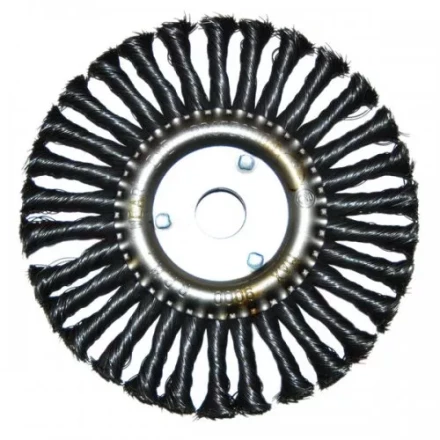 Щетка для УШМ Ф22,2/178 мм дисковая сталь витая Энкор 51586 купить в Когалыме