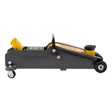 Домкрат гидравлический подкатной Denzel 51231, 2 т, 135-385 мм, в пласт. кейсе купить в Когалыме