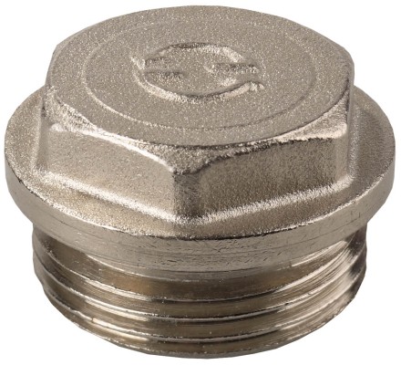 Заглушка GENERAL FITTINGS, 6-ти гранная головка с прижимной шайбой, латунь, наружная резьба, 1&quot; 51100-1 купить в Когалыме