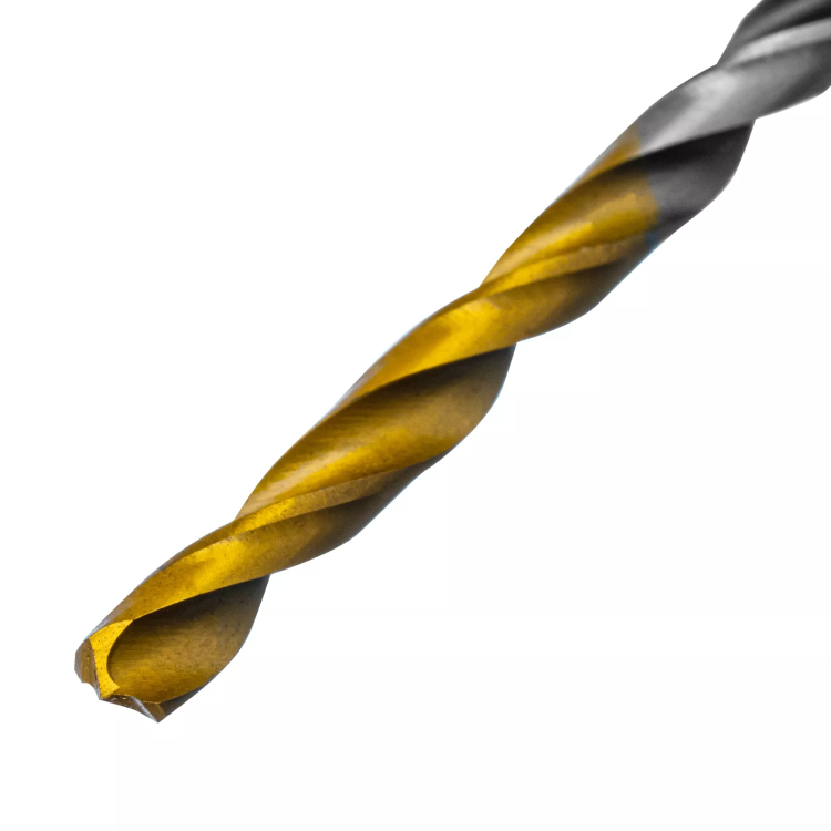Сверло спиральное по металлу 3,2 x 65мм, Р6М5, Golden Tip, многогранная заточка, 2шт. Denzel 718269 купить в Когалыме