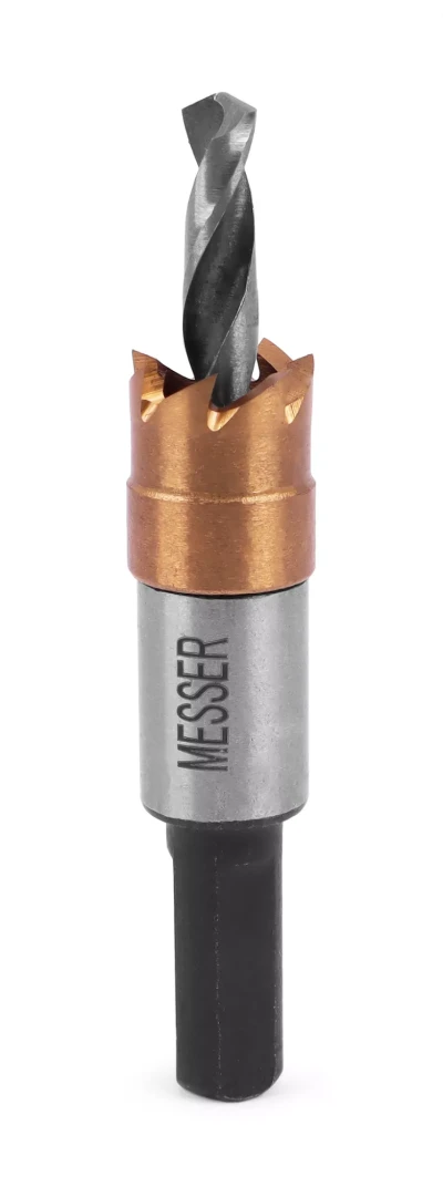 HSS-TiN коронка MESSER 12мм с центр. сверлом без пружины для лист. материала до 2 мм ц/х