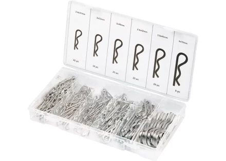 Набор шплинтов, S головки, с фиксацией, 150 предм. СИБРТЕХ 47605 купить в Когалыме