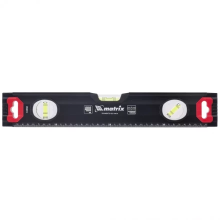 Уровень алюминиевый усиленный 400 мм MATRIX артикул 34360 купить в Когалыме