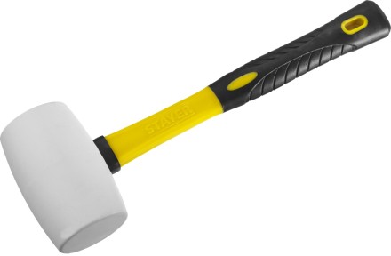Киянка STAYER &quot;PROFI&quot; резиновая БЕЛАЯ, с фиберглассовой ручкой, 450г 20533-450 купить в Когалыме